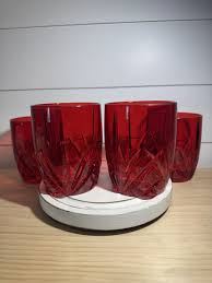 Red Glassware & Drinkware for sale - eBay