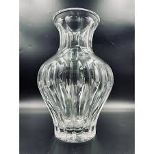 Late 20th Century Large Scale Marquis by Waterford "Sheridan" Pattern Crystal Vase | Chairish