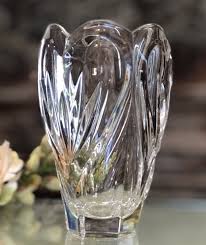 Crystal Vases Cut Glass Vintage Etched Flower Vases Mixed ...