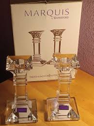 Marquis by Waterford Trevisio 6 Inch Candlestick Pair (OPEN Box) | eBay