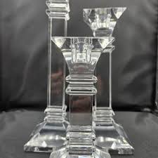Set of Three Waterford Crystal Marquis Treviso Candlesticks - Etsy