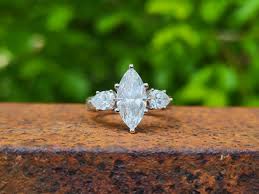 The Jena: 1 to 1.75ct Three-Stone Engagement Ring, 10K, 14K, or 18K Wh – Cowboy Specialist