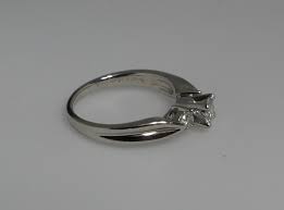 VINTAGE PLATINUM NATURAL DIAMOND 3-STONE ENGAGEMENT RING 0.44 TCW | eBay