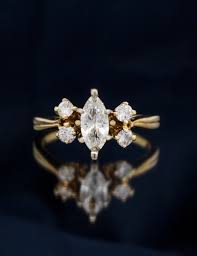 14K Yellow Gold Diamond Ring With Ring Enhancer | villagejewelersltd