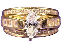 1.00 ctw Engagement Ring 10K solid Gold Solitaire CZ with CZ accents | eBay