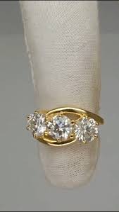 Solid 14K Yellow Gold UK Certified 3.0carat Round Cut ...