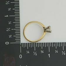 14K YG Diamond Marquise Solitaire H SI1, White Gold Head ...