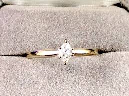 10K SOLID WHITE GOLD 1/5 CT NATURAL MARQUISE DIAMOND ...