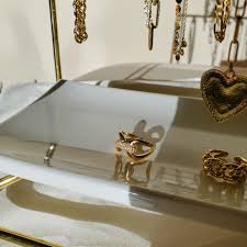 Sterling Silver Pearl Ring: Adjustable Gold Finish - Etsy