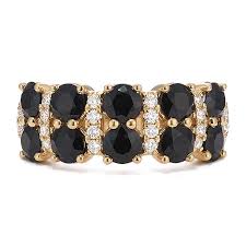 Raven Black Sapphire & Diamond Ring | Shane Co.