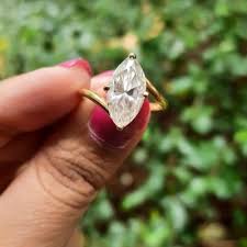 Marquise Cut 2.00Ct Diamond Yellow Gold Plated Simulated ...