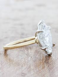 Mackena: Low Profile, Squared Band Solitaire Engagement Ring ...