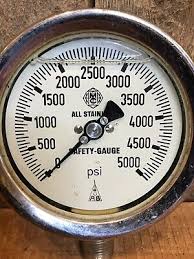 Vintage W Germany McDaniel 5000 PSI Pressure Gauge ...