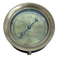 Cleveland Steam Gauge | Brass & Steel Vintage Industrial ...