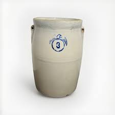 Vintage EAGLE #3 Stoneware Crock Butter Churn Full Logo Salt ...