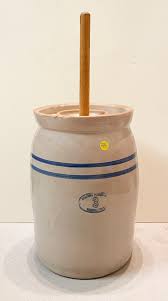 Lot - Marshall Pottery 3 Gallon Crockware Butter Churn