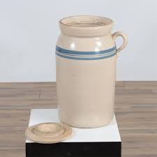 Sold at Auction: W.D. SUGGS - CERAMIC BUTTER CHURN