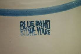 Antique Primitive Blue Band Stoneware Jug and 50 similar items