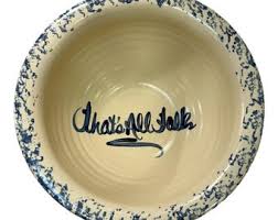 Vintage Crock Popcorn is for Sharing Ceramic Bowl – That's ...