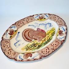 Vintage 1960s Maruta Ware 20" Oval Turkey Serving Platter ...