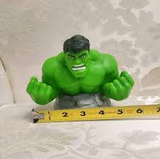 Incredible Hulk Marvel Comics Coin Bank Green Hulk Bust Blip ...
