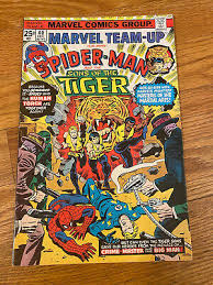 RARE 1975 Marvel Team Up Spider-Man and The Sons of The Tiger #40 Iconic Cov B1 | eBay