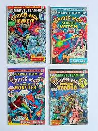 Lot (35) Marvel Team-Up Spider-Man Comics- MID & LOWER GRADE | eBay