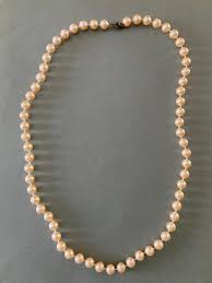 Vintage Faux Pink Pearl Necklace Pretty Pearls Jewelry Lover ...
