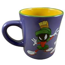 Marvin The Martian Purple Diner Mug Yellow Interior Warner ...