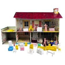 Vintage Marx DISNEY Tin Litho Doll House 2 Story | eBay