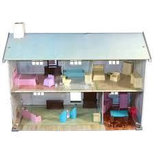 Wolverine Tin Litho 2 Story Dollhouse With Furniture. For ...
