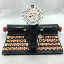 Marx Tin Dial Typewriter Metal Toy Kids 1950s – Pocatello Market