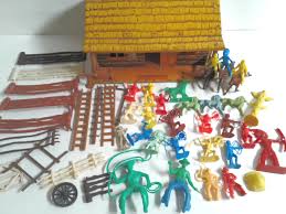 Vintage Marx Toys BAR-A-RANCH Tin House and Accessories Nice ...