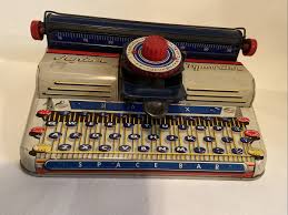 Vintage Marx Junior Typewriter Antique Old Metal Tin ...