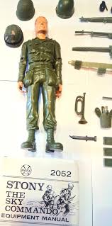 VTG Marx Stony Stonewall Smith 12" 1/6 Army Action Figure w ...