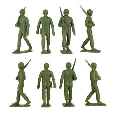 BMC Marx Plastic Army Men Marching US Soldiers - OD Green ...