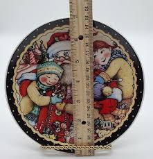 Mary Engelbreit Santa & Children Plate Christmas 7" ME Ink ...