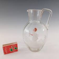 Mary Gregory Bohemian Victorian Hand Enamelled Glass Jug - Etsy