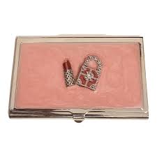 Lot Of (3) Vintage Mary Kay Silver Card Holders & Black/ Gold Globe Trinket Box | eBay