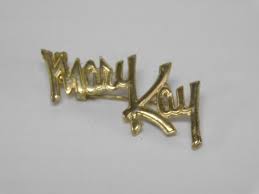 VINTAGE PIN/PINBACK~MARY KAY~MAKEUP COMPANY~1" WIDE~GOLD ...