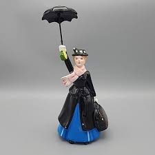 Vintage Walt Disney Mary Poppins Ceramic Figurine with ...