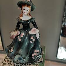Vintage Lefton Southern Belle Figurine Planter 1957 "as Is ...