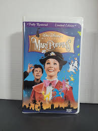 Vintage 1967 Walt Disney's Mary Poppins VHS Tape Remastered With Bonus Literature Clamshell Case - Etsy Canada