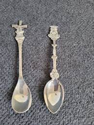 Two Silver/silver-plated Vintage Souvenir Spoons. Souvenir ...