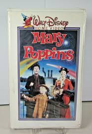 Mary Poppins VHS VCR Walt Disney Home Video HTF White ...