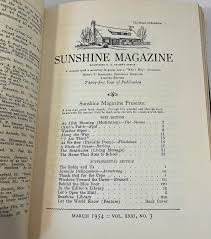1952 & 1954 Sunshine Magazine Books - a Pair | Chairish
