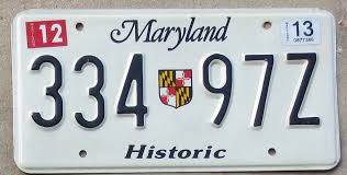 2013 Maryland Historic exc - Automobile License Plate Store ...