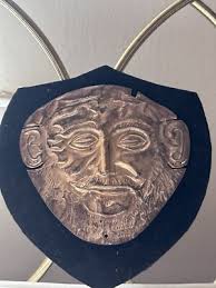 Vintage Greece Mask Agamemnon Mycenae City ...