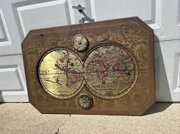 Vintage MCM 1964 Masketeers 43”x 32” Hanging Brass/Wood ...