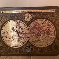 Vintage Globe •ANew and accurate Mappe of the World, drawne ...